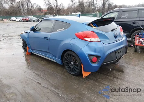 2016 Hyundai Veloster Turbo Rally Edition z USA, uszkodzony, nr VIN KMHTC6AE2GU251165